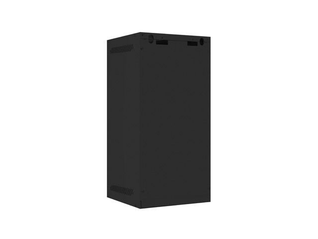 Lanberg WF10-2312-00B 10" 12U SZÉL:280mm MÉLY:310mm MAG:603mm lapraszerelt fémajtós fekete fali rack szekrény