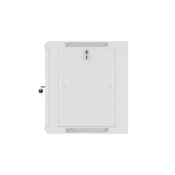 Lanberg WFFA-5409-10S 19" 9U SZÉL:570mm MÉLY:450mm MAG:500mm lapraszerelt üvegajtós szürke fali rack szekrény