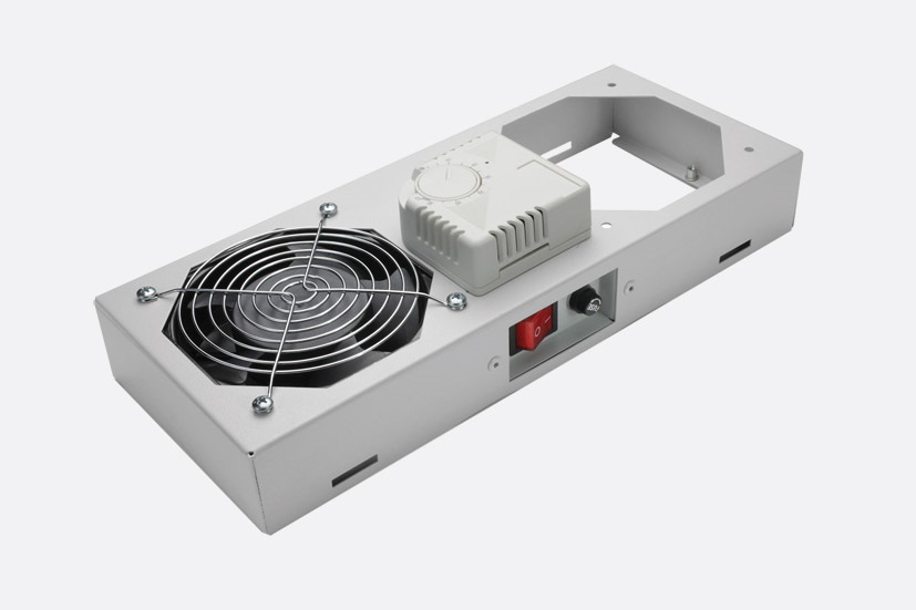 Lande LN-FAN-THM-1FWMIP-LG 1 modulos szürke ventilátor egység termosztáttal