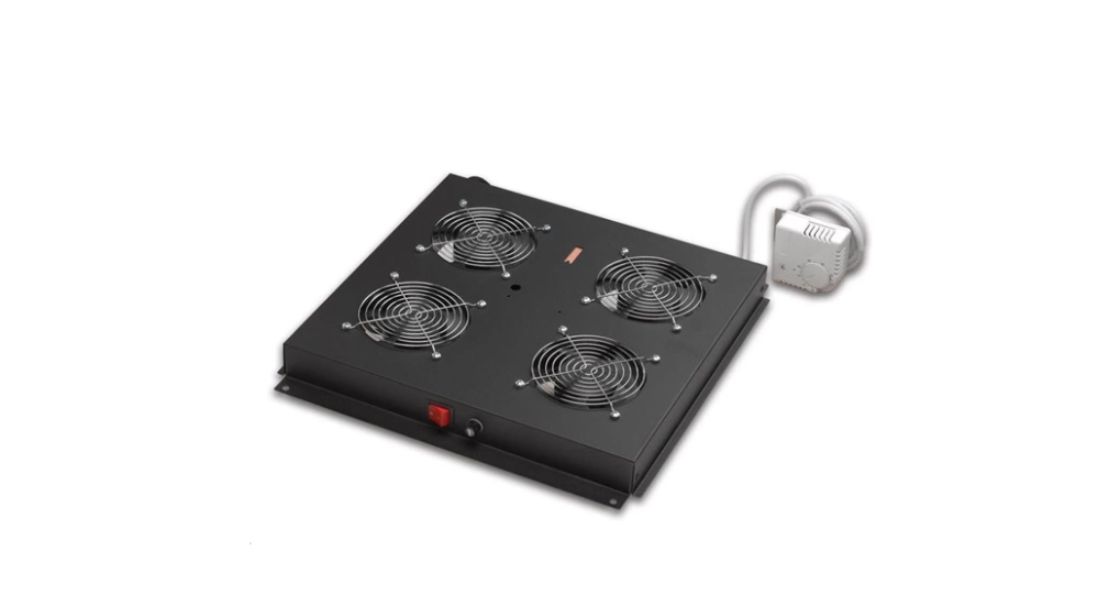 Lande LN-FAN-THM-2FFS-BL 2 modulos fekete ventilátor egység termosztáttal