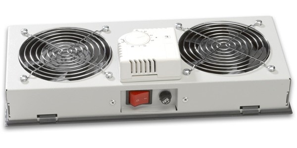 Lande LN-FAN-THM-2FWMIP-LG 2 modulos szürke ventilátor egység termosztáttal