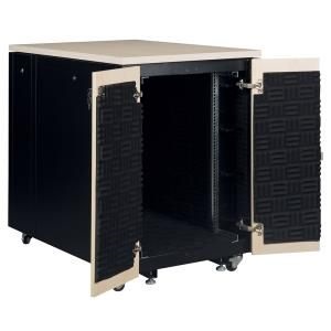Lande LN-SP-17U7511-M-BL 19" 17U 750x1130 hangszigetelt irodai álló rack szekrény