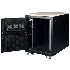 Lande LN-SP-17U7511-M-BL 19" 17U 750x1130 hangszigetelt irodai álló rack szekrény