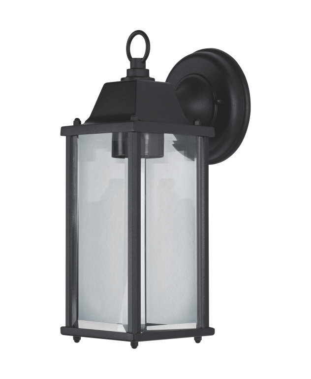 Ledvance Endura Classic Lantern Square M 1xE27/IP23K fekete kültéri LED fali lámpa