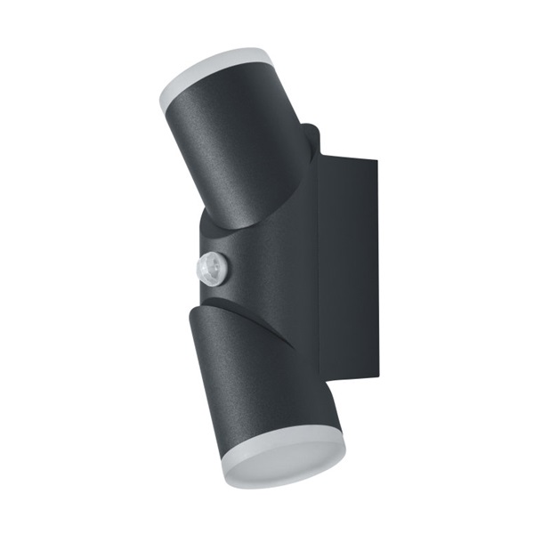 Ledvance Endura Style UpDown Flex 3000K/IP44/mozgásérzékelővel/12,5W sötétszürke forgatható kültéri fali LED lámpa