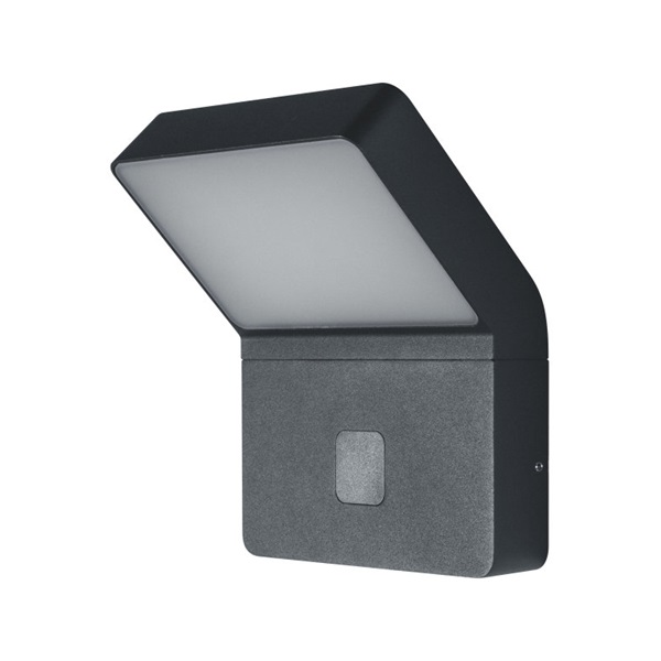 Ledvance Endura Style Wall Wide 3000K/IP44/fény- és mozgásérzékelővel/12W sötétszürke kültéri fali LED lámpa