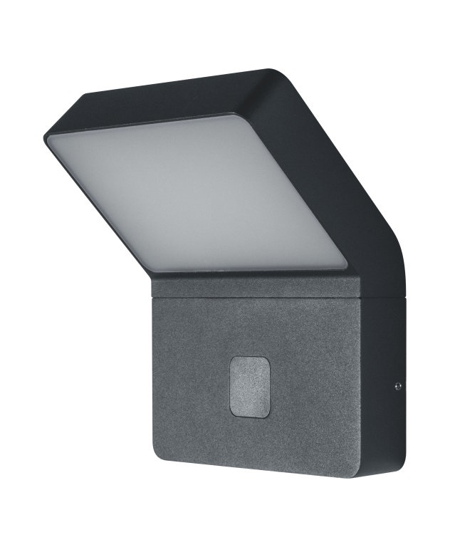 Ledvance Endura Style Wall Wide 3000K/IP44/fény- és mozgásérzékelővel/12W sötétszürke kültéri fali LED lámpa