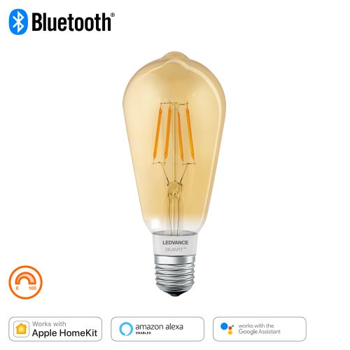 Ledvance Smart+ BT FIL edison fényforrás,DIM,6W 2700K E27 okostelefonnal,alkalmazással vezérelhető intelligens fényf.