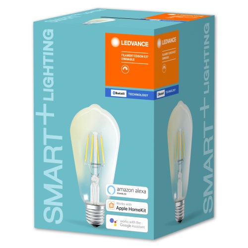 Ledvance Smart+ BT FIL edison fényforrás,DIM,6W 2700K E27 okostelefonnal,alkalmazással vezérelhető intelligens fényf.