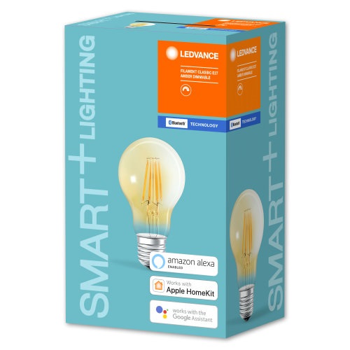 Ledvance Smart+ BT FIL fényforrás, áll. fényerővel, 6W 2400K E27 okos,  vezérelhető intelligens fényforrás