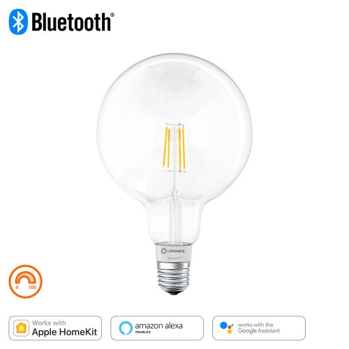 Ledvance Smart+ BT FIL gömb fényforrás, áll. fényerővel, 6W 2700K E27 okos,  vezérelhető intelligens fényforrás