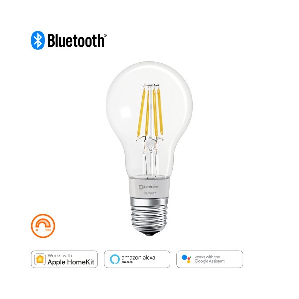 Ledvance Smart+ BT FIL okos fényforrás, állíthatő fényerővel, 6W 2700K E27 okos,  vezérelhető intelligens fényforrás