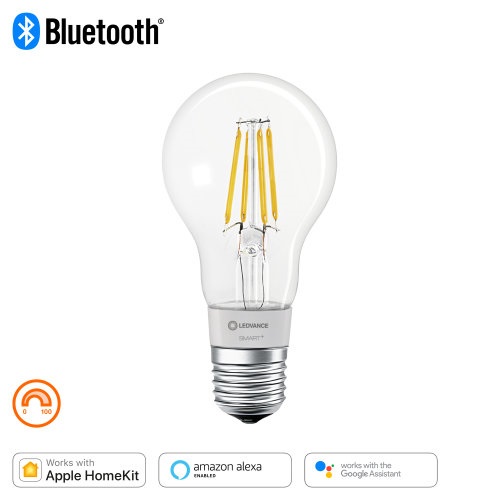 Ledvance Smart+ BT FIL okos fényforrás, állíthatő fényerővel, 6W 2700K E27 okos,  vezérelhető intelligens fényforrás