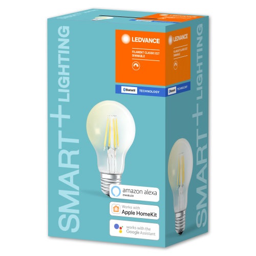 Ledvance Smart+ BT FIL okos fényforrás, állíthatő fényerővel, 6W 2700K E27 okos,  vezérelhető intelligens fényforrás