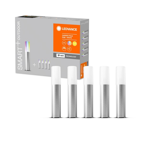 Ledvance Smart+ WiFi Garden 5 Pole okos kültéri lámpa multicolor, színváltós okos,  vezérlehető intelligens lámpatest