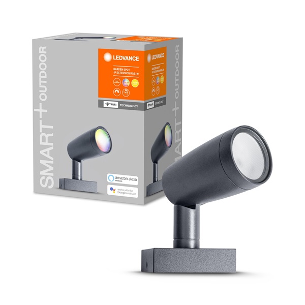 Ledvance Smart+ WiFi Garden Spot Wall&Spike okos kültéri lámpa, színváltós, 1db-os kieg. 7W okos, vezérelhető  lámpatest