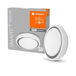 Ledvance Smart+ WiFi  menny. okos lámpa Ceiling Moon, ezüst gyűrűvel, áll. színhőm. 380mm okos, intelligens lámpatest