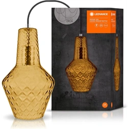 Ledvance Vintage 1906 Carved Bottle max. 60W/1xE27 narancssárga függesztett lámpa