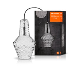 Ledvance Vintage 1906 Carved Bottle max. 60W/1xE27 füstüveg függesztett lámpa
