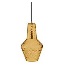 Ledvance Vintage 1906 Carved Bottle max. 60W/1xE27 narancssárga függesztett lámpa