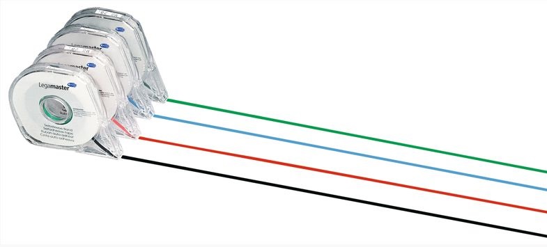 Legamaster 3 mmx8 m tervezőtáblához fekete elválasztó szalag