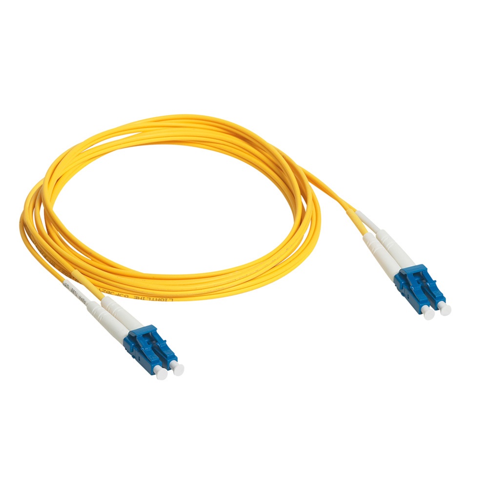 Legrand 032608 OS2 (UPC) monomódusú LC/LC duplex 9/125 LSZH (LSOH) sárga 3 méter LCS3 optika patch kábel