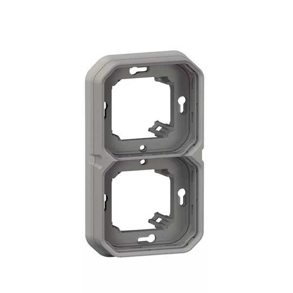 Legrand 069683L Plexo 55 kettes keret, szürke