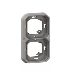 Legrand 069683L Plexo 55 kettes keret, szürke