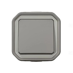 Legrand 069720L Plexo55 N101 nyomó betét komplett házban 1z szürke IP55 falonkívüli nyomógomb