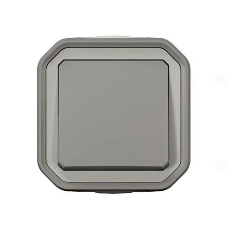 Legrand 069720L Plexo55 N101 nyomó betét komplett házban 1z szürke IP55 falonkívüli nyomógomb