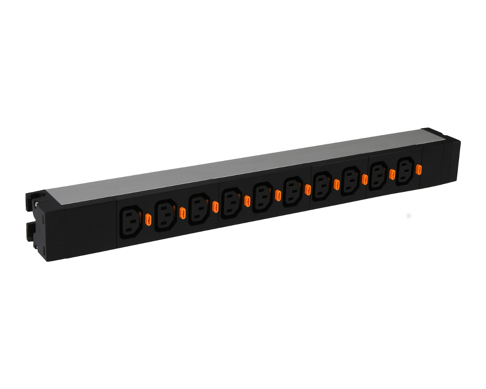 Legrand 10-es 19"/1U kábel nélküli földelt elosztósor