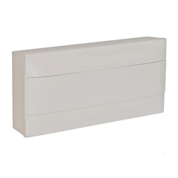 Legrand 137205 PractiboxS 650°C/fehér ajtóval/ védőföld - nulla elosztókapoccsal/ 1 sor 22 modul falon kívüli kiselosztó