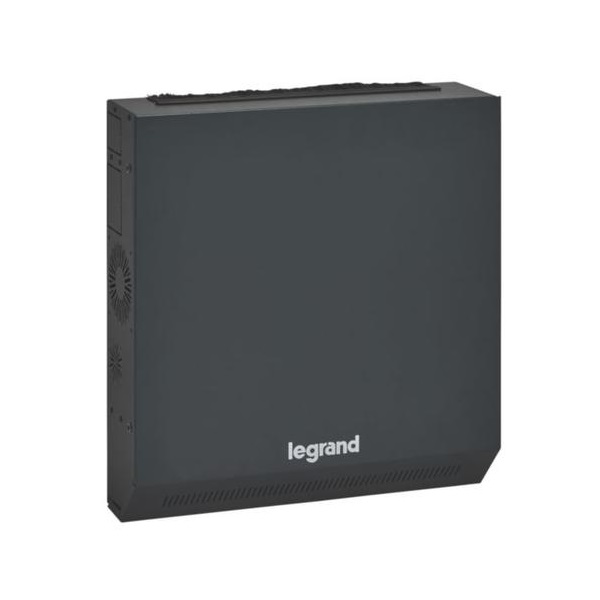Legrand 646240 19" 3+1U MAG:569 SZÉL:538 MÉLY:158  fekete lapos monoblokk Linkeo fali rackszekrény