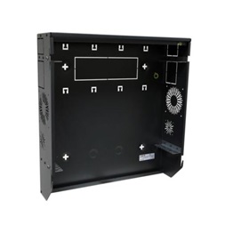 Legrand 646240 19" 3+1U MAG:569 SZÉL:538 MÉLY:158  fekete lapos monoblokk Linkeo fali rackszekrény