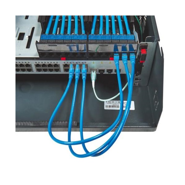 Legrand 646240 19" 3+1U MAG:569 SZÉL:538 MÉLY:158  fekete lapos monoblokk Linkeo fali rackszekrény