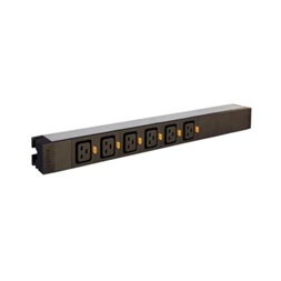 Legrand 646807 19"/1U PDU elosztósor 16A 6xC19 reteszelhető aljzat bekötőkapcsos kábel nélkül