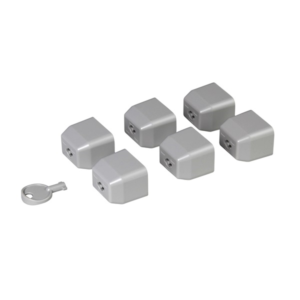 Legrand 646895 zárósapka készlet C19 standard aljzathoz + 1 db kulcs LCS PDU-hoz
