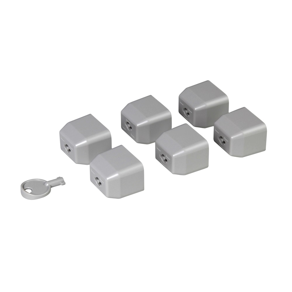 Legrand 646895 zárósapka készlet C19 standard aljzathoz + 1 db kulcs LCS PDU-hoz