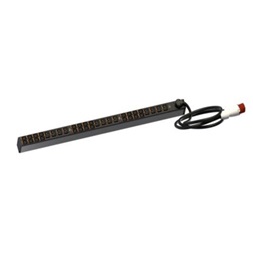 Legrand 646911 0U PDU elosztósor 3 fázisú 32A 24xC13 + 12xC19 reteszelhető aljzat ipari-3P+N+F 3m csatlakozódugóval