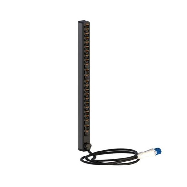 Legrand 646960 0U PDU elosztósor 1 fázisú 16A 18xC13 + 6xC19 aljzat 2P+F 3m csatlakozódugóval