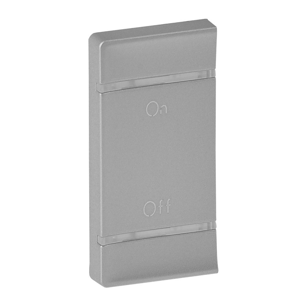 Legrand 755587 MyHome/Valena Life alumínium BE/KI jelölés bal oldali burkolat