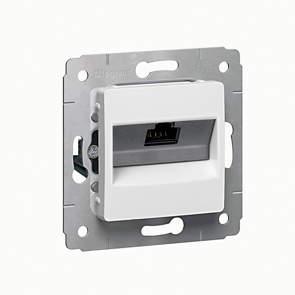 Legrand 773641 Cariva fehér 1XRJ45 Cat6 UTP csatlakozóaljzat