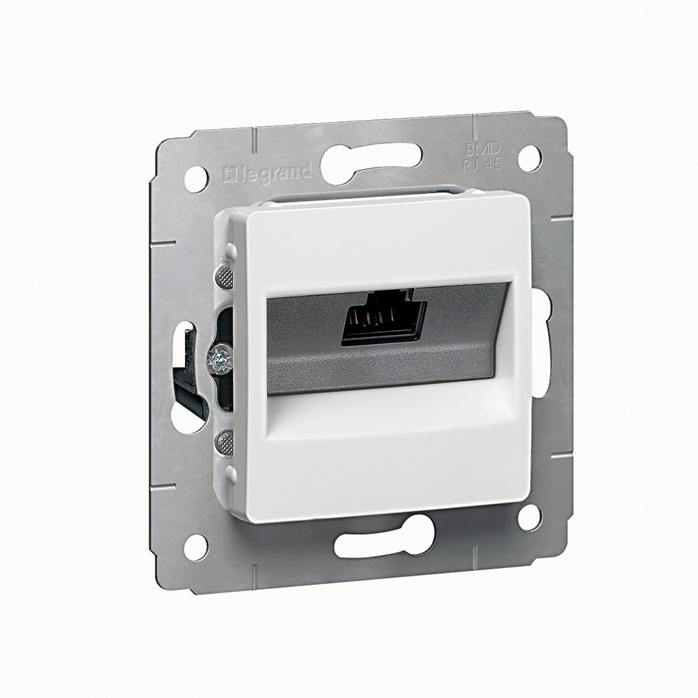 Legrand 773641 Cariva fehér 1XRJ45 Cat6 UTP csatlakozóaljzat
