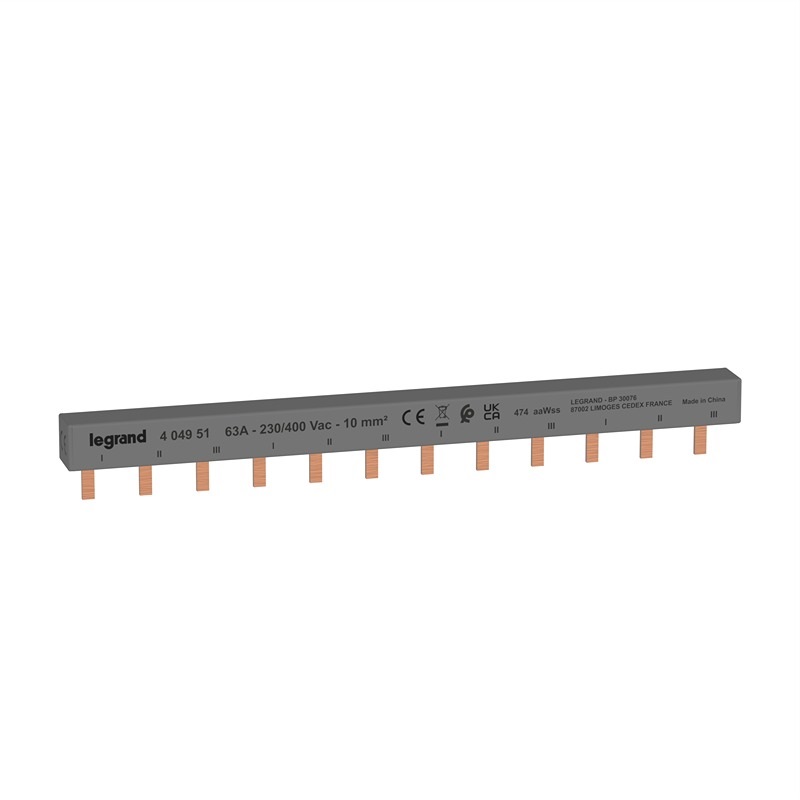 Legrand LG-404951 Lexic fésűs sín fogas 3P 4x3P