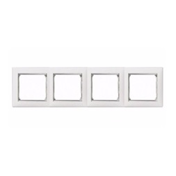 Legrand 770494 Valena Life 4-es fehér-króm keret