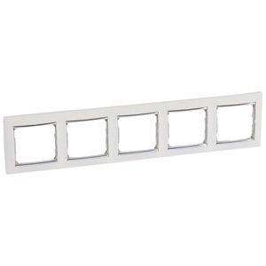 Legrand 770495 Valena Life 5-ös fehér-króm keret