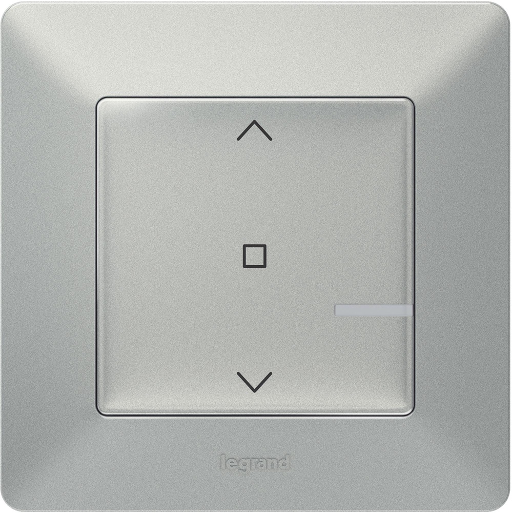 Legrand Valena Life Netatmo Intelligens Vezeték nélküli redőnykapcsoló alumínium
