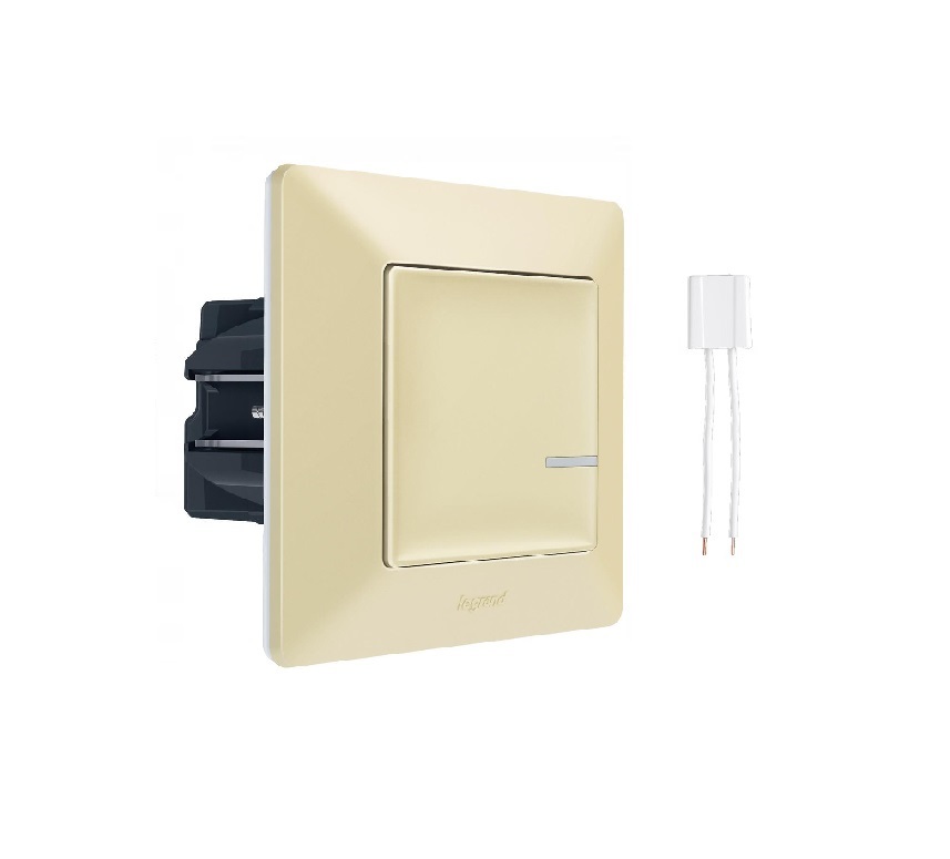 Legrand Valena Life Netatmo Intelligens fényerőszabályzó kapcsoló + kompenzátor elefántcsont