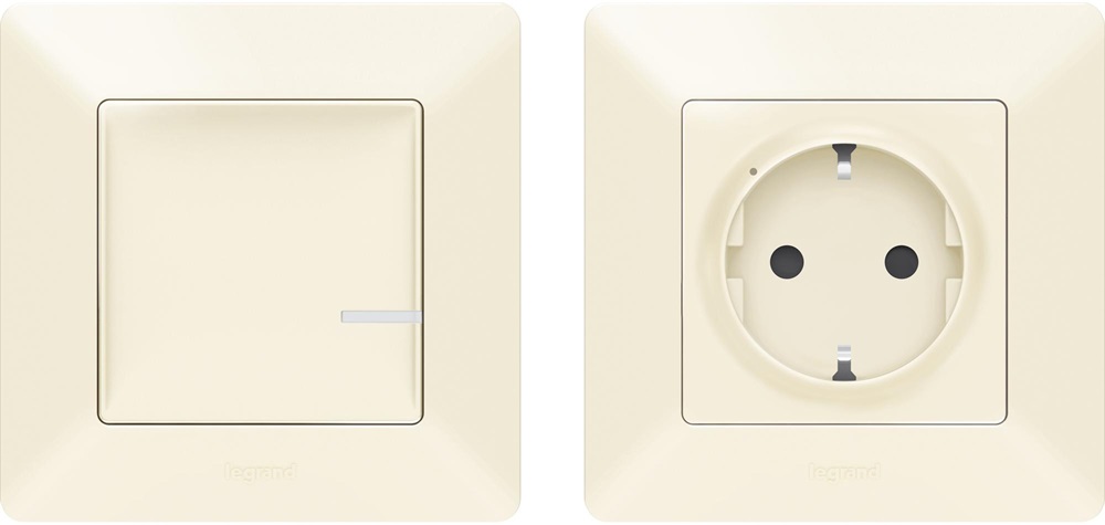 Legrand Valena Life Netatmo Párosított szett: 1 intelligens csatlakozóaljzat + 1 vezeték nélküli kapcsoló elefántcsont