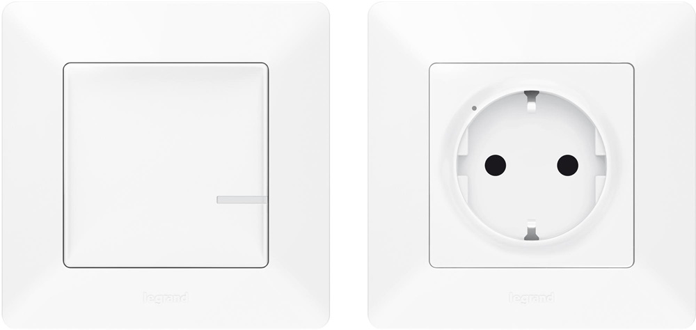Legrand 752154 Valena Life Netatmo fehér Párosított szett: 1 intelligens csatlakozóaljzat + 1 vezeték nélküli kapcsoló
